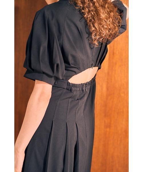 Adonna Pleated Dress タックプリーツドレス（ワンピース）｜Estella.K