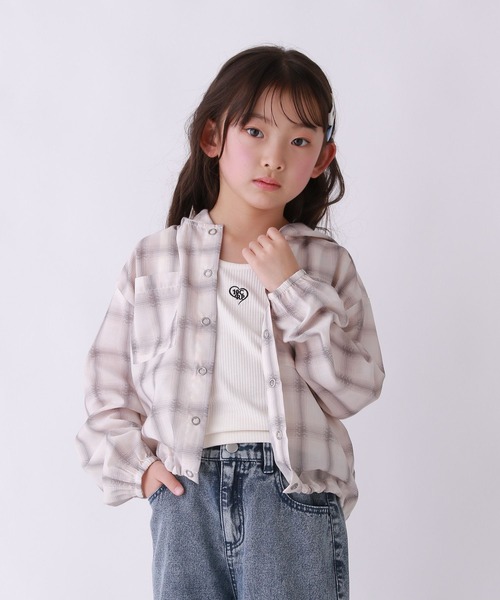 10C REPIPI（ジューシーレピピ）の「【10C REPIPI】【接触冷感/UVカット】スパンボイルパーカー（パーカー・キッズ・ホワイト系その他/ホワイト/ブルー系その他・130cm/110cm/120cm）」の16枚目の写真