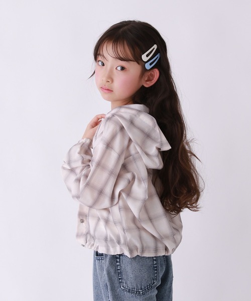 10C REPIPI（ジューシーレピピ）の「【10C REPIPI】【接触冷感/UVカット】スパンボイルパーカー（パーカー・キッズ・ホワイト系その他/ホワイト/ブルー系その他・130cm/110cm/120cm）」の18枚目の写真