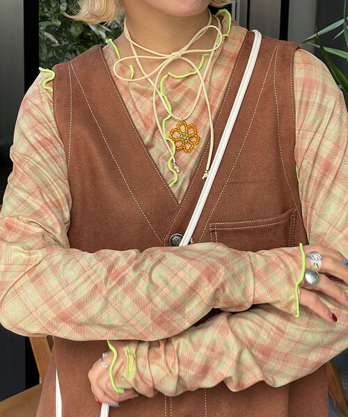 HELLO.SANFRANCISCO(ハローサンフランシスコ)の「【HELLO.SANFRANCISCO/ハローサンフランシスコ】フラワー2WAYネックレス(ネックレス・レディース・ブルー/ピンク/オレンジ・ONE SIZE)」の16枚目の写真
