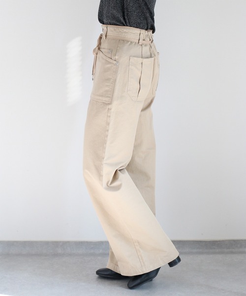 cepo(セポ)の「イージーワークパンツ 〈低身長/高身長サイズあり〉(その他パンツ・レディース・ベージュ/オリーブ/オフホワイト・S/M/L)」の11枚目の写真