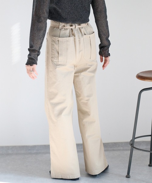 cepo(セポ)の「イージーワークパンツ 〈低身長/高身長サイズあり〉(その他パンツ・レディース・ベージュ/オリーブ/オフホワイト・S/M/L)」の10枚目の写真