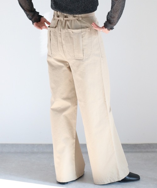 cepo(セポ)の「イージーワークパンツ 〈低身長/高身長サイズあり〉(その他パンツ・レディース・ベージュ/オリーブ/オフホワイト・S/M/L)」の9枚目の写真