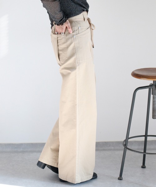 cepo(セポ)の「イージーワークパンツ 〈低身長/高身長サイズあり〉(その他パンツ・レディース・ベージュ/オリーブ/オフホワイト・S/M/L)」の8枚目の写真