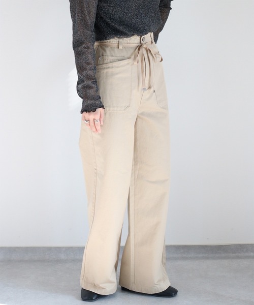 cepo(セポ)の「イージーワークパンツ 〈低身長/高身長サイズあり〉(その他パンツ・レディース・ベージュ/オリーブ/オフホワイト・S/M/L)」の7枚目の写真