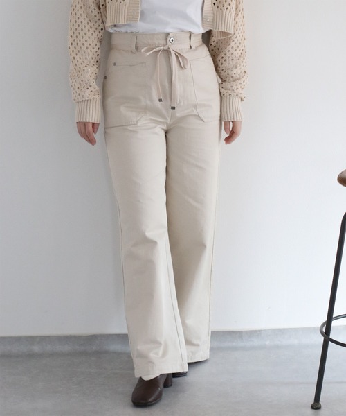cepo(セポ)の「イージーワークパンツ 〈低身長/高身長サイズあり〉(その他パンツ・レディース・ベージュ/オリーブ/オフホワイト・S/M/L)」の16枚目の写真