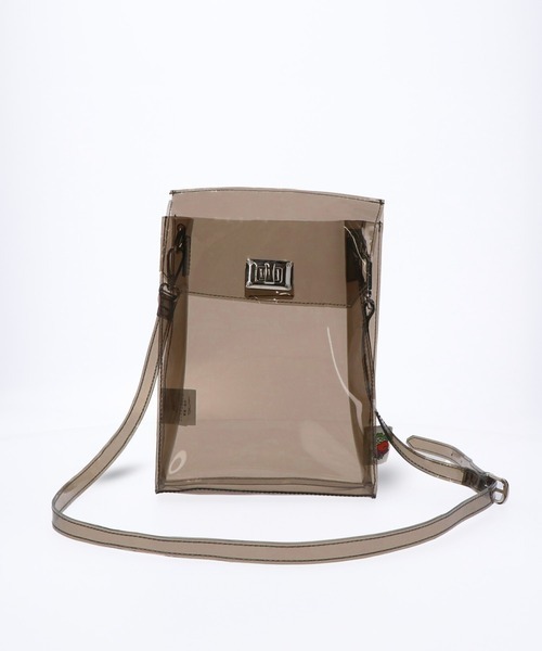 FRUIT OF THE LOOM（フルーツオブザルーム）の「【FRUIT OF THE LOOM/フルーツオブザルーム】FTL VINYL SHOULDER BAG & STICKER SEAL SET./ビニールショルダー（ショルダーバッグ・レディース・ブラック/ブラウン/オレンジ/ミント・FREE）」の2枚目の写真