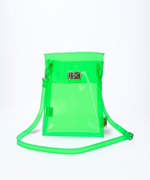 FRUIT OF THE LOOM（フルーツオブザルーム）の「【FRUIT OF THE LOOM/フルーツオブザルーム】FTL VINYL SHOULDER BAG & STICKER SEAL SET./ビニールショルダー（ショルダーバッグ・レディース・ブラック/ブラウン/オレンジ/ミント・FREE）」の3枚目の写真