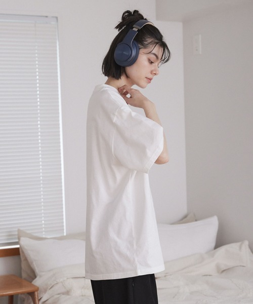 Unblend（アンブレンド）の「【Unblend】リアルイラスト アソート グラフィック ハーフスリーブTシャツ（Tシャツ/カットソー・レディース・オフホワイト/ネイビー/スミクロ・FREE）」の7枚目の写真