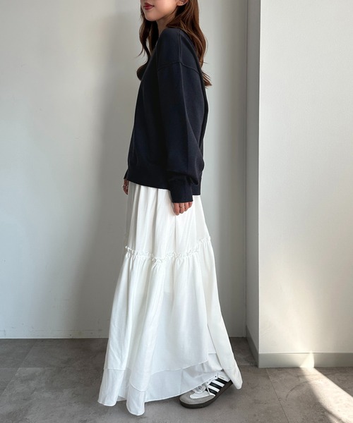 apres jour mignon(アプレジュールミニョン)の「スウェットライクニット【ZOZOTOWN限定アイテム】(ニット/セーター・レディース・ネイビー/レッド/イエロー/オートミール/杢グレー・X-LARGE/フリー)」の22枚目の写真