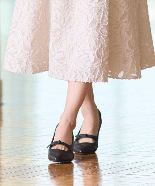 Reflect（リフレクト）の「【至福の履き心地／通勤にもぴったり◎】5cmヒールパンプス（パンプス・レディース・ブラック/ナチュラル・35/40/50/20/25/30/45）」の2枚目の写真