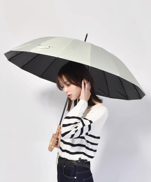 16K花びらき竹手元 55cm 日傘 雨傘 兼用（長傘）｜Waterfront