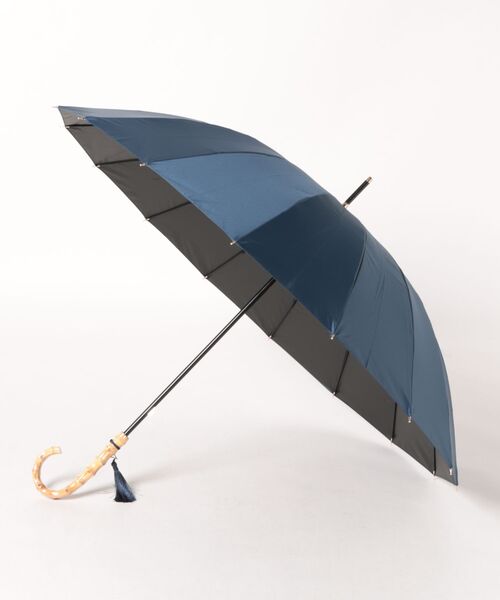 Waterfront(ウォーターフロント)の「16K花びらき竹手元 55cm 晴雨兼用傘 日傘 雨傘(長傘・レディース・ホワイト/ブラック/ブルー/グリーン/ダークネイビー・FREE)」の15枚目の写真