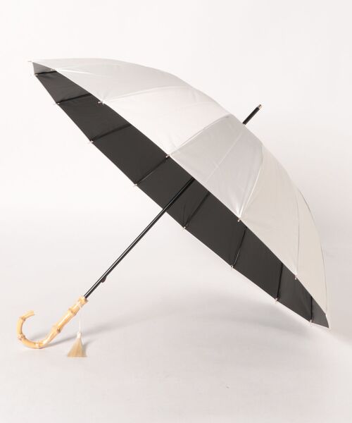 Waterfront(ウォーターフロント)の「16K花びらき竹手元 55cm 晴雨兼用傘 日傘 雨傘(長傘・レディース・ホワイト/ブラック/ブルー/グリーン/ダークネイビー・FREE)」の18枚目の写真