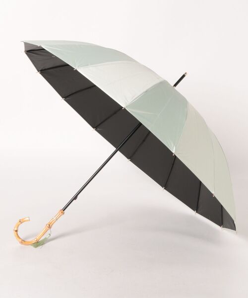 Waterfront(ウォーターフロント)の「16K花びらき竹手元 55cm 晴雨兼用傘 日傘 雨傘(長傘・レディース・ホワイト/ブラック/ブルー/グリーン/ダークネイビー・FREE)」の13枚目の写真