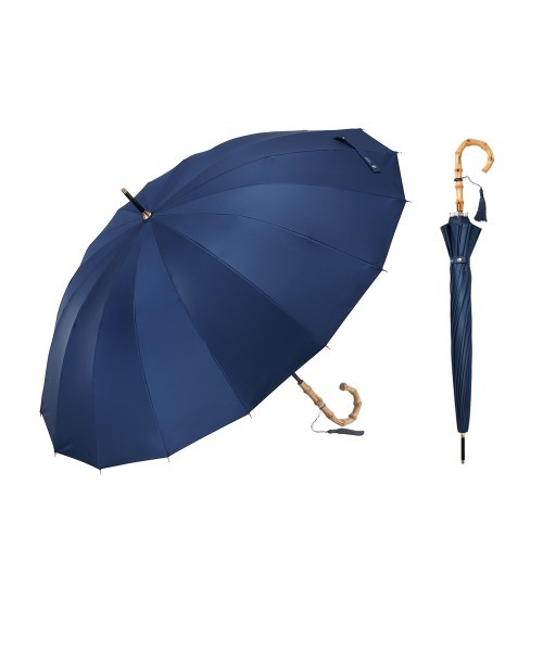 Waterfront(ウォーターフロント)の「16K花びらき竹手元 55cm 晴雨兼用傘 日傘 雨傘(長傘・レディース・ホワイト/ブラック/ブルー/グリーン/ダークネイビー・FREE)」の20枚目の写真