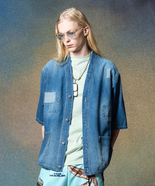 セール】Unplugged Denim Happi Shirt / アンプラグドデニムハッピ