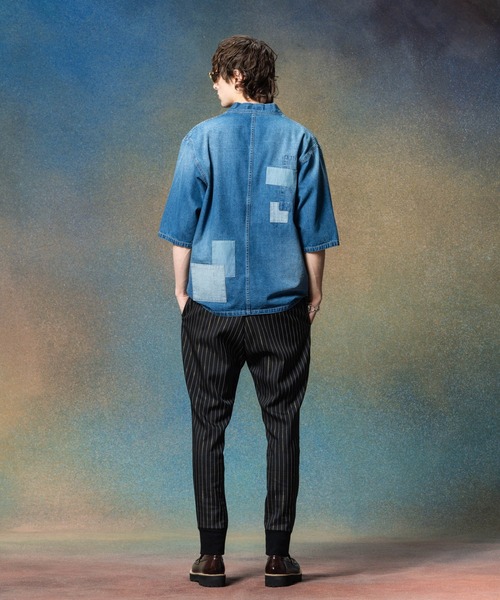 glamb(グラム)の「Unplugged Denim Happi Shirt / アンプラグドデニムハッピシャツ(シャツ/ブラウス・メンズ・ブラック/インディゴブルー・S/M/L)」の11枚目の写真