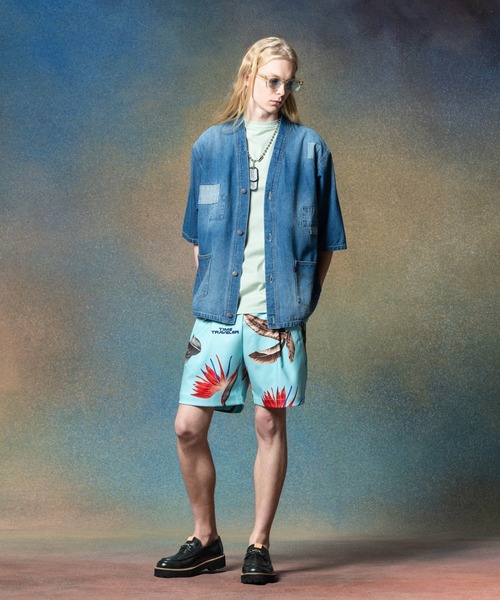 glamb(グラム)の「Unplugged Denim Happi Shirt / アンプラグドデニムハッピシャツ(シャツ/ブラウス・メンズ・ブラック/インディゴブルー・S/M/L)」の12枚目の写真