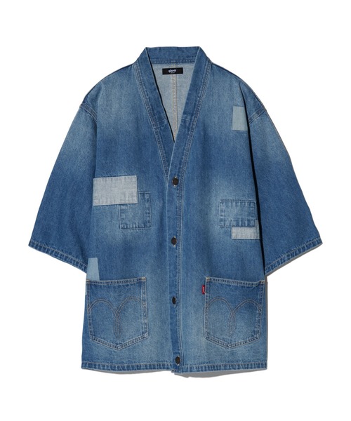 glamb(グラム)の「Unplugged Denim Happi Shirt / アンプラグドデニムハッピシャツ(シャツ/ブラウス・メンズ・ブラック/インディゴブルー・S/M/L)」の22枚目の写真