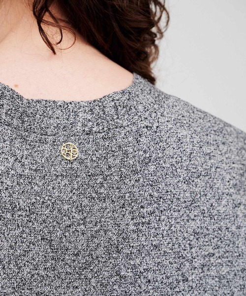 cloenc（クロエンス）の「【手洗い可】Vネックニットベスト（ベスト・レディース・オフホワイト/ブラック系8・02）」の11枚目の写真