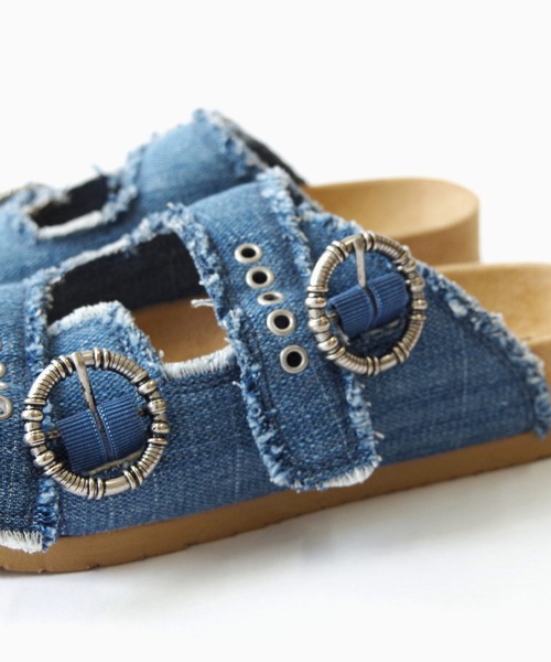 Minnetonka(ミネトンカ)の「MINNETONKA ミネトンカ / ベルトサンダル GEORGINE(サンダル・レディース・ベージュ/ブルー・6/7/8/9/5)」の13枚目の写真