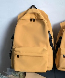 【2サイズ展開】【軽量・撥水加工】フラップガード付シンプルナイロンリュック/デイパック