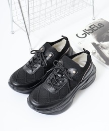 KITSON KITSON キットソン 厚底 ウェッジソール 軽量 レースアップ ニットスニーカー