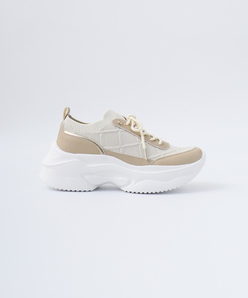 再値下げ【Kitson】スニーカー 新品未使用 kitson スニーカー KITSON キットソン 厚底 ウェッジソール 軽量