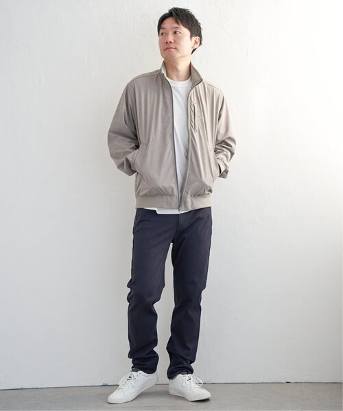 ikka(イッカ)の「Teflon(R)襟2wayブルゾン(ブルゾン・メンズ・ネイビー/チャコール/グレイッシュベージュ・M/S/L/XL)」の6枚目の写真