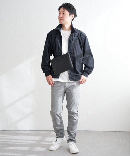 ikka(イッカ)の「Teflon(R)襟2wayブルゾン(ブルゾン・メンズ・ネイビー/チャコール/グレイッシュベージュ・M/S/L/XL)」の11枚目の写真