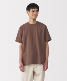 紳士 洗いざらし太番手クルーネック半袖Tシャツ