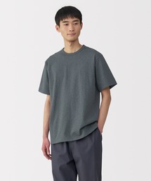 紳士 洗いざらし太番手クルーネック半袖Tシャツ