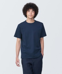 紳士 洗いざらし太番手クルーネック半袖Tシャツ