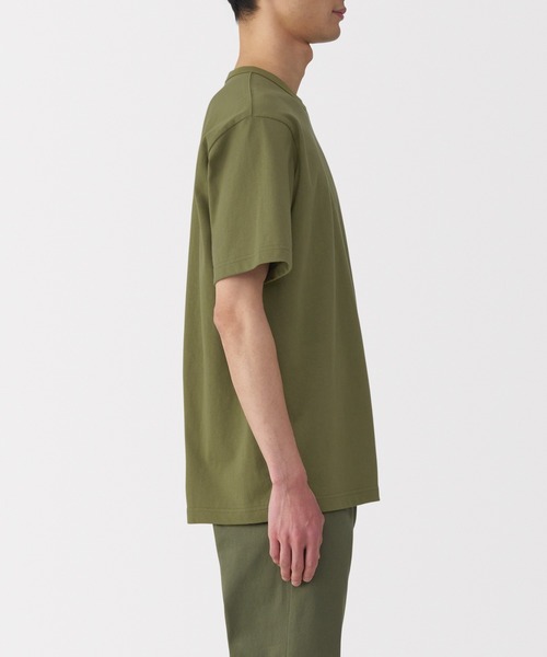 紳士 洗いざらし太番手クルーネック半袖Tシャツ（Tシャツ