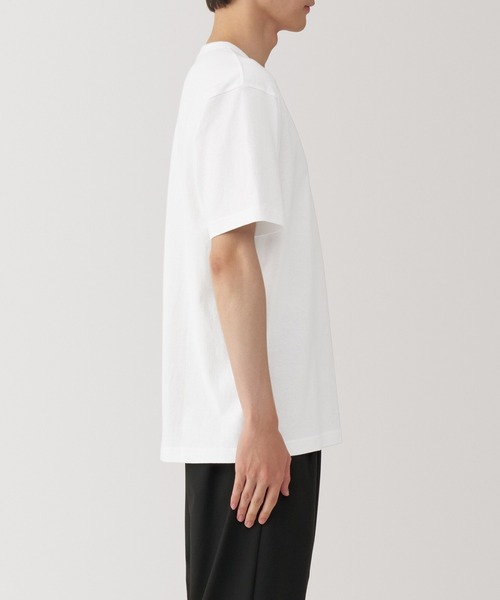 無印良品(ムジルシリョウヒン)の「紳士 洗いざらし太番手クルーネック半袖Tシャツ(Tシャツ/カットソー・メンズ・グレー/チャコールグレー/ブラック/ホワイト/バーガンディー/ダークネイビー/カーキ系・M/L/XL/S)」の9枚目の写真