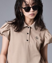 CHIC STYLE | パフスリーブポロシャツ<大きいサイズ有>シックスタイルゴルフ(Tシャツ/カットソー)