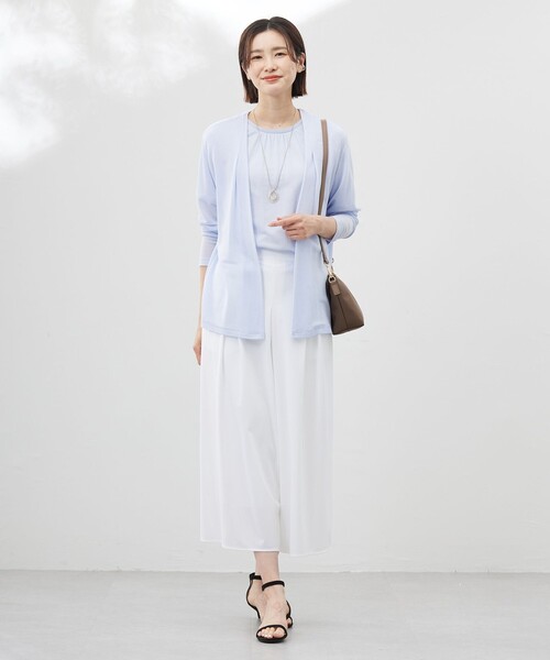 J.PRESS(ジェイプレス)の「【WEB限定カラーあり・洗える】トリコットジャージー フレアーパンツ(その他パンツ・レディース・グレー系/ホワイト系/ネイビー系・7/9/11)」の13枚目の写真
