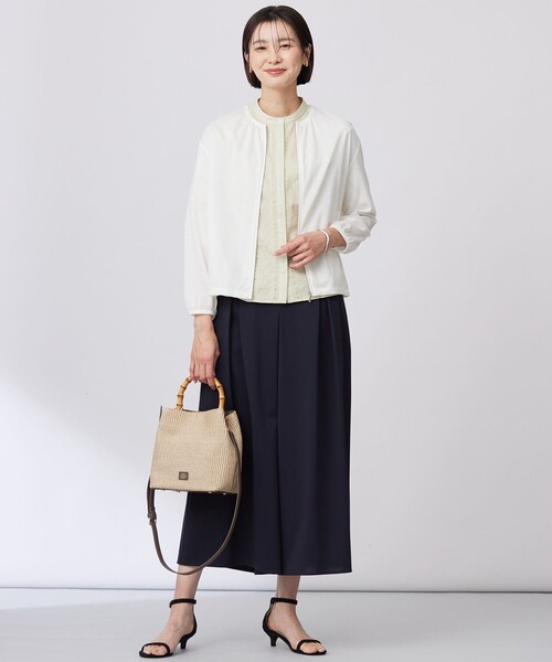 J.PRESS(ジェイプレス)の「【WEB限定カラーあり・洗える】トリコットジャージー フレアーパンツ(その他パンツ・レディース・グレー系/ホワイト系/ネイビー系・7/9/11)」の21枚目の写真