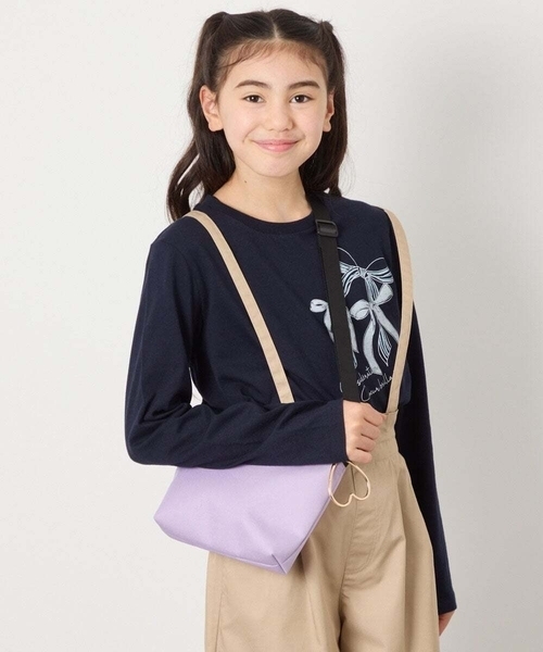 a.v.v（アーヴェヴェ）の「[KIDS]シンプルサコッシュ（ショルダーバッグ・キッズ・ブラック/ライラック/ダークインディゴブルー・120）」の14枚目の写真