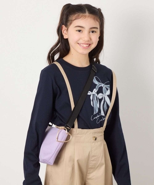 a.v.v（アーヴェヴェ）の「[KIDS]シンプルサコッシュ（ショルダーバッグ・キッズ・ブラック/ライラック/ダークインディゴブルー・120）」の15枚目の写真