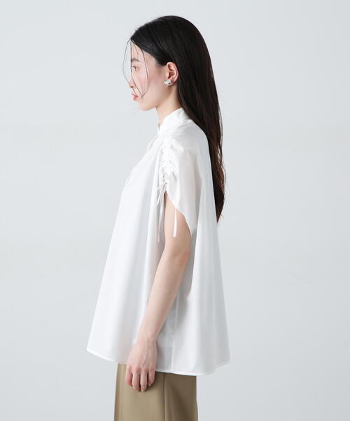 N.（N. Natural Beauty Basic）（エヌエヌナチュラルビューティーベーシック）の「バンドカラードロストシャツ（シャツ/ブラウス・レディース・ブルー系その他/オフホワイト/ピンク系その他・MEDIUM）」の22枚目の写真