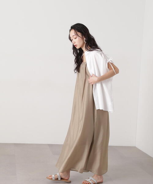 N.（N. Natural Beauty Basic）（エヌエヌナチュラルビューティーベーシック）の「バンドカラードロストシャツ（シャツ/ブラウス・レディース・ブルー系その他/オフホワイト/ピンク系その他・MEDIUM）」の19枚目の写真