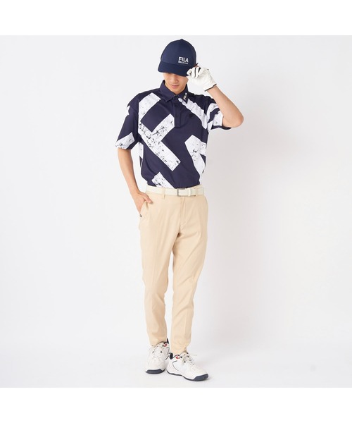 FILA GOLF(フィラゴルフ )の「FILA GOLF/フィラ ゴルフ ゴルフウェア ストレッチ 軽量 撥水 ツイル 9分丈 テーパードパンツ ロングパンツ(その他パンツ・メンズ・ホワイト/ネイビー/ブラック/ベージュ・M/L/LL)」の8枚目の写真