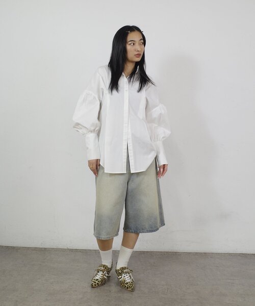 Six M（シックスエム）の「【Six M/シックスエム】デザインシャツ（シャツ/ブラウス・レディース・サックスブルー/ブラック/ホワイト・FREE）」の11枚目の写真