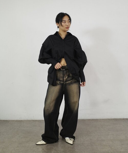 Six M（シックスエム）の「【Six M/シックスエム】デザインシャツ（シャツ/ブラウス・レディース・サックスブルー/ブラック/ホワイト・FREE）」の13枚目の写真