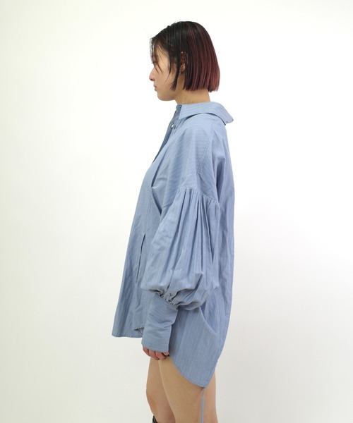 Six M（シックスエム）の「【Six M/シックスエム】デザインシャツ（シャツ/ブラウス・レディース・サックスブルー/ブラック/ホワイト・FREE）」の15枚目の写真