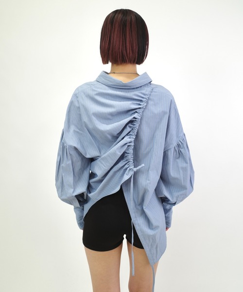 Six M（シックスエム）の「【Six M/シックスエム】デザインシャツ（シャツ/ブラウス・レディース・サックスブルー/ブラック/ホワイト・FREE）」の17枚目の写真