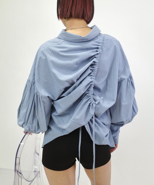 Six M（シックスエム）の「【Six M/シックスエム】デザインシャツ（シャツ/ブラウス・レディース・サックスブルー/ブラック/ホワイト・FREE）」の19枚目の写真