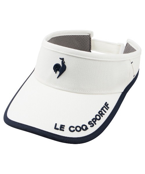 le coq sportif GOLF(ルコックスポルティフゴルフ)の「【le coq sportif GOLF】イヤーカーブサンバイザーゴルフキャップ(サンバイザー・レディース・ブルー/ピンク/ホワイト/ネイビー・F)」の18枚目の写真